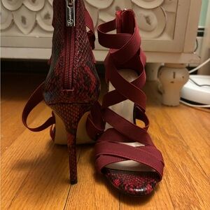 Women's Strappy Red Heels